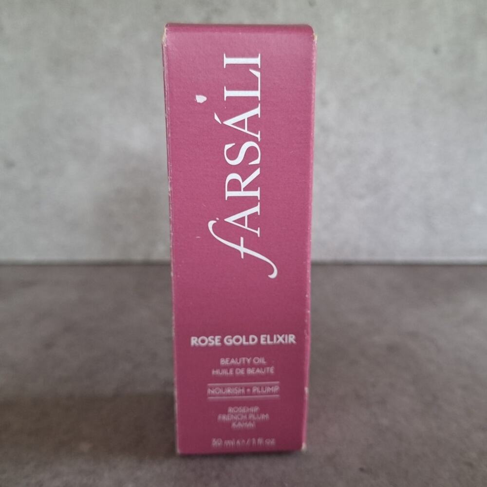 Farsali Rose gold elixir beauty oil nourish+ plump rose hip skincare french plum